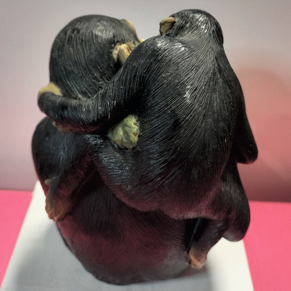 Monkeys Primates Figure Statue "Please Read" R@re - Picture 3 of 7